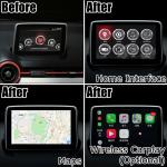 Mazda 2 Demio Android 7.1 Car Navigation Box video interface optional carplay
