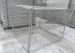 Customized Galvanised Steel Rubbish Cage HDG 14 Microns / 42 Microns