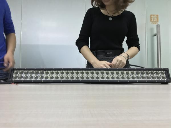 Buy 300W 6D Hexagonal Lens  LED Light Bar with Mounting Brackets & Light-Sensitive Controller at wholesale prices
