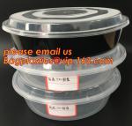 Japanese Packaging Round Disposable Soup Salad Food Container Plastic Microwave