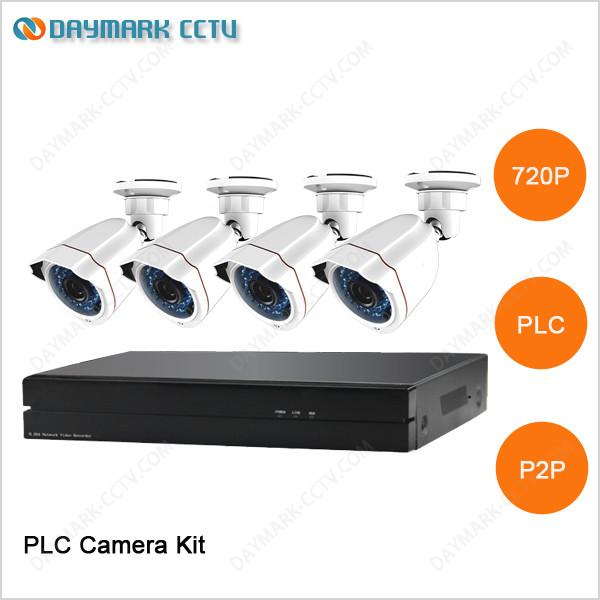 Buy New tech network 4CH 720P Plug and Play PLC Security Camera System at wholesale prices