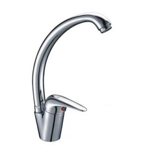 Quality Single Hole Kitchen Sink Water Faucet , Contemporary Brass Kitchen Mixer Tap for sale