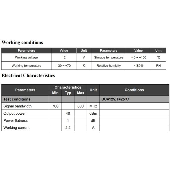 SZHUASHI 700-800MHz RF Anti Drone Blocker Jammer UAV Shield PCBA 10W 12V Wireless Signal Shielding Integrated Circuits Board