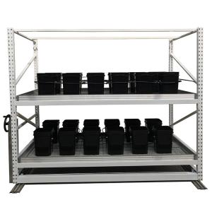 Quality 4*8ft Vertical Farming Mobile Hydroponic Growing Racks With Fan for sale