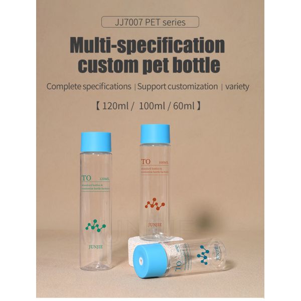 Custom 120ml 100ml 60ml Plastic PET Container Rotating Twist up Top Twist-up Toner Lotion Pump Bottle