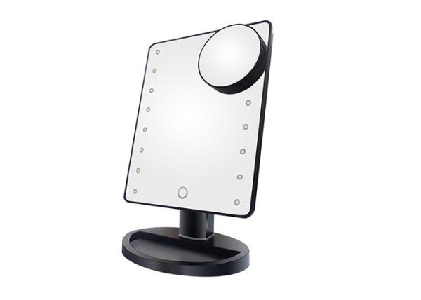 Buy LED Light Up Handheld Mirror / Handheld Magnifying Makeup Mirror Small Round 10X Magnifying at wholesale prices