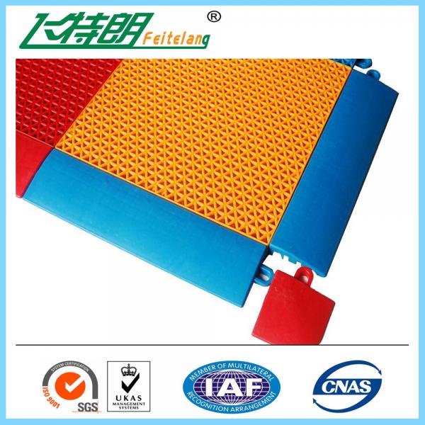 Buy Synthetic Badminton Court Flooring / Anti Skid Outdoor Rubber Playground Surface at wholesale prices