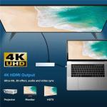 Versatile 8-In-1 USB Type C Hub Multiport Adapter for Multi-Tasking and Data