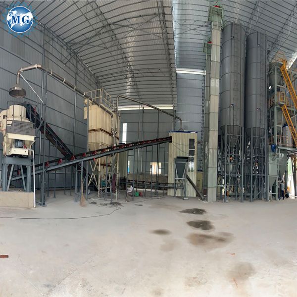 Automatic Premix Dry Mortar Mixing Production Line Ceramic Tile Grout Binder Machine