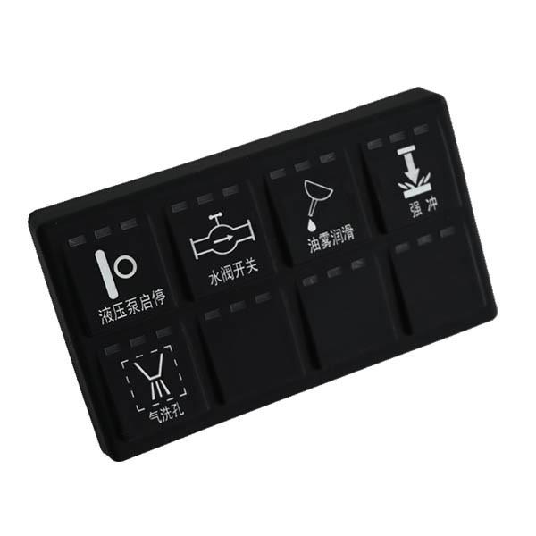 Buy 8-key silicone CAN bus communication panel with IP67 rating and customizable options at wholesale prices
