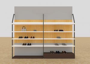 China Leisure Shoe Store Display Shelves / Footwear Display Stands With KD Version on sale