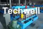 Wave Tile / Color Steel Tile Roll Forming Machine With Touch Screen PLC Control