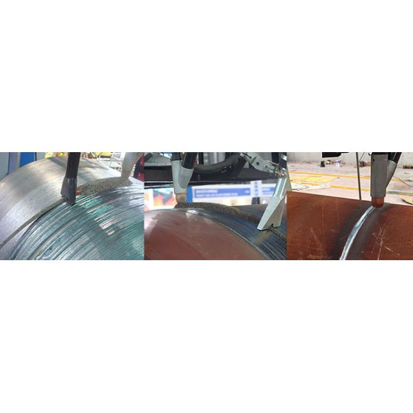 Motorized Moving Rotation Circular Welding Machine , Seam Tracker Column and Boom Manipulator