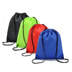 Quality Gym Storage Nylon Drawstring Bag Backpack Riding Shoes Clothes Laundry Lingerie Travel Pouch for sale