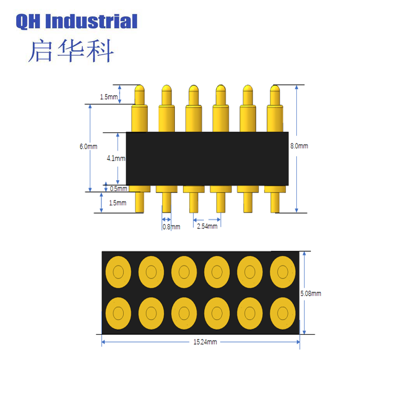 12Pin Canada Game Player Connector  Magnetic spring loaded pin Connector spring loaded pin Magnetic Connector