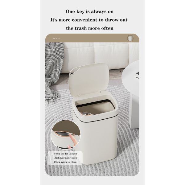 Household Light Luxury Living Room Smart Garbage Can High Appearance Level Kitchen Toilet Toilet Automatic Sensing Garbage Can