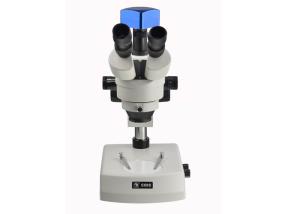 Quality Lab Stereo Optical Microscope Trinocular Stereo Zoom Microscope With Digital Camera for sale