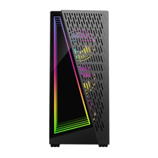 Dazzle Time Tunnel Effect Support ARGB fans in 12cm Black and White are available. Side panel is Tempered Glass.