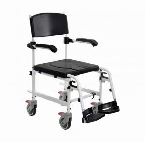 China Stainless Commode Chair With Wheels OEM Portable Toilet For Elderly on sale
