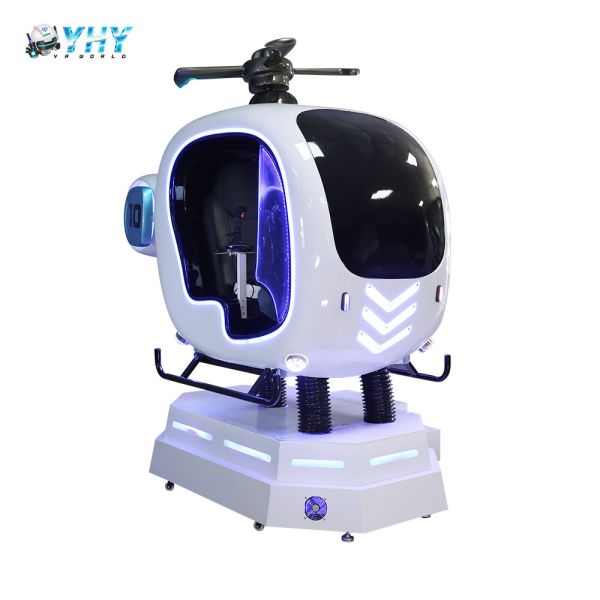 Theme Park 9D VR Simulator Helicopter Flight Game Machine