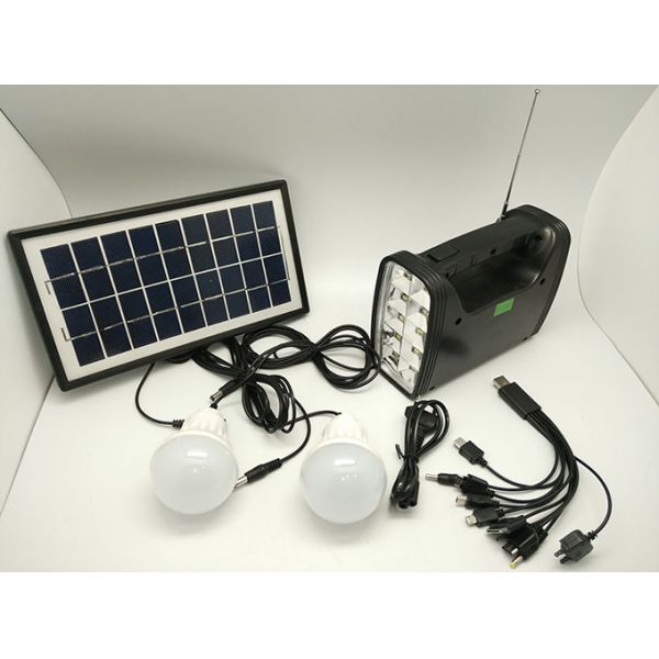 BN-1128R Mult-functional Solar Power Torch Rechargeable Emergency Light Solar System