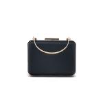 Big Block Clasp Square Clamshell Clutch Frame Attached Handle