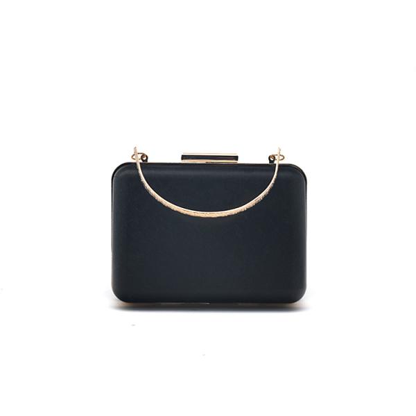 Buy Big Block Clasp Square Clamshell Clutch Frame Attached Handle at wholesale prices