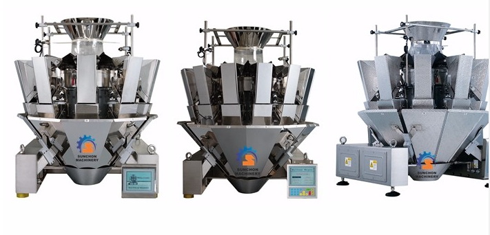 Automatic 2 Head Multihead Weigher , Multihead Weighing Machine For Packing Machine