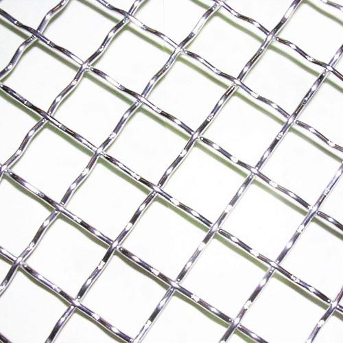Buy Hot Dipped Galvanized Iron / Stainless Steel Square Crimped Wire Mesh With Solid Structure at wholesale prices