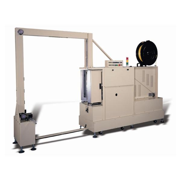 Buy HMI Touch Panel Vertical Strapping Machine , High Efficiency Automatic Strapping Machine at wholesale prices