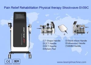 China Eswt Rf Tecar Diathermy Shockwave Physiotherapy Machine For Sport Injury on sale