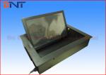 Black Matte Touch Screen Flip Up LCD Monitor Lift For Audio Video Conference