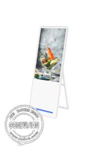 China 43 Inch Floor Standing Foldable Portable LCD Digital Signage Menu Boards on sale
