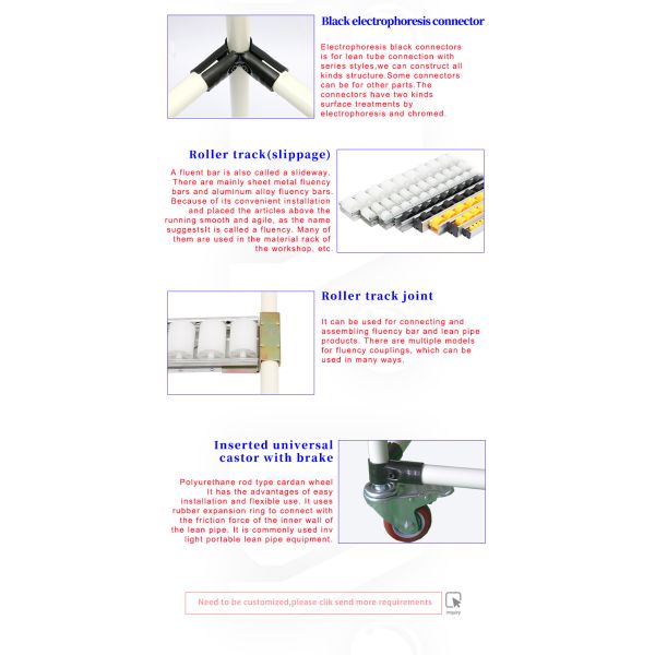 Metallic Roller Track System DY53 , Multi Layer Pipe Rack Storage