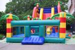 Customized Giant Inflatable Palm Tree Slides Inflatable Bouncy Castle With