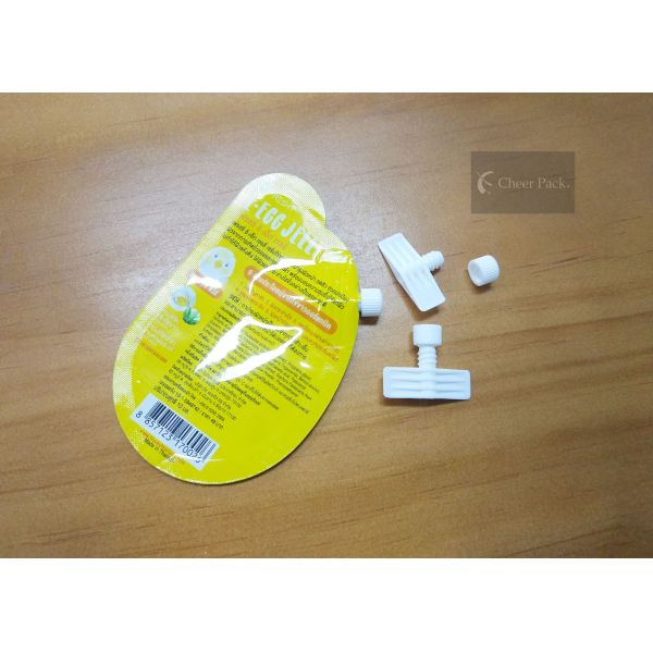 Plastic PE Material Twist Pour Spout Caps White Color Diameter 4mm