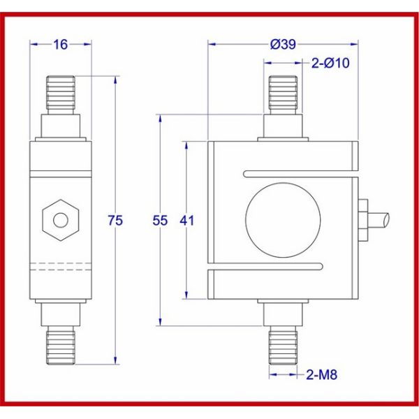 S beam load cell Rod end load cell tension compression force measurement