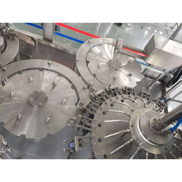 Automatic Inspect System Mineral Water Glass Filling Machine 14 Head Washing Heads