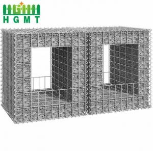 Quality Stone 2m Height Wire Mesh Gabion Box Hot Dip Galvanized Metal Frame for sale