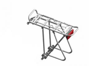 Quality Powder Coated Alloy Rear Carrier , Adjustable Height Alloy Bike Carrier Rack for sale