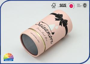 China Specialty Pink Paper Cylinder Containers Girl Present Packaging on sale