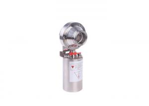Quality 4&quot; 3 Way T Port Tri Clamp Pneumatic Ball Valve for sale