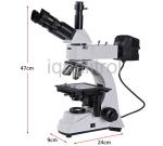 Upright Reflected Digital Metallurgical Trinocular Microscope with Polarizer