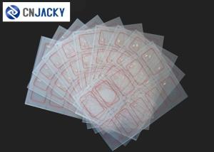 Quality 2 * 5 / 3 * 8 Layout Clear Transparent Smart Card Inlay for sale