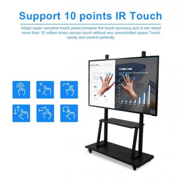 1920*1080 HDHI 500cd/m2 Indoor Whiteboard LCD Display