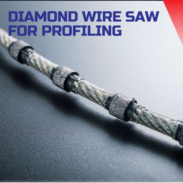 7.3 8.3mm Diamond Wire Saw for Granite Marble Block Squaring and Profiling Guaranteed