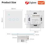 86 Type Tuya Smart Life Zigbee Switch Works With Zigbee Wall Mounted Smart