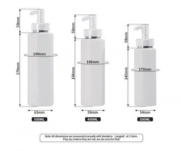 empty 4 Oz Plastic Lotion Bottles HDPE Material With 58mm Pump