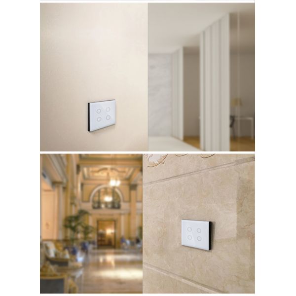 Glomarket Tuya Smart Switch Google Alexa 4 Gang OEM Remote Touch Tuya Wall Switches