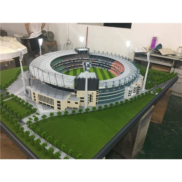 LED Light Stadium Scale Model , Miniature Mockup Maquette For Exhibition